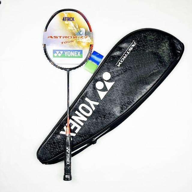 【YONEX】4U5 羽球拍ASTROX 77 黑X橘(AX77TOUR) - momo購物