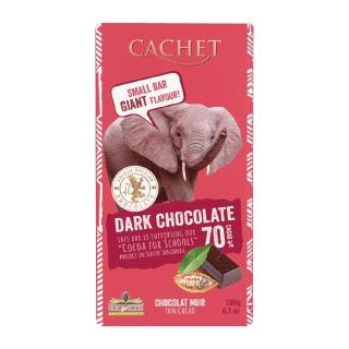 即期品【Cachet】凱薩70%醇黑巧克力(180G 效期20241028)