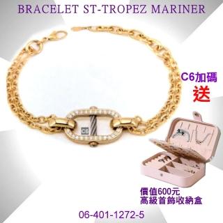 【CHARRIOL 夏利豪】Bracelet St-tropez Mariner水手手鍊-金晶鑽航海鍊節 加雙重贈品 C6(06-104-1272-5)