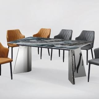 【MUNA 家居】YB-35型6尺超晶石餐桌/不含椅(桌子 餐桌 休閒桌)