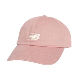 【NEW BALANCE】運動帽-防曬 遮陽 棒球帽 運動 帽子 NB 珊瑚粉白(LAH91014OKB)