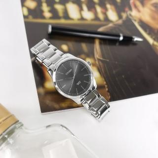 【CITIZEN 星辰】簡約時尚 礦石強化玻璃 日本機芯 不鏽鋼手錶 灰色 42mm(BH5001-56H)