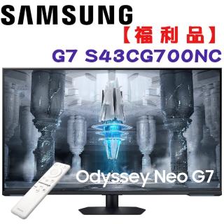 【SAMSUNG 三星】福利品 S43CG700NC 43吋 G7 Mini LED平面電競螢幕