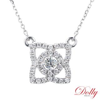 【DOLLY】0.20克拉 輕珠寶18K金鑽石項鍊
