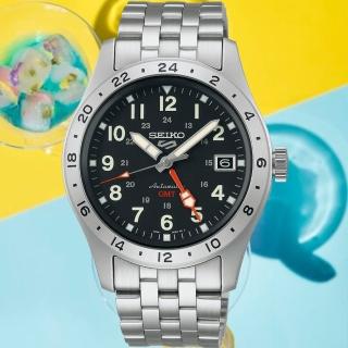 【SEIKO 精工】5 Sports 精工 GMT機械腕錶(4R34-00C0D/SSK023K1)