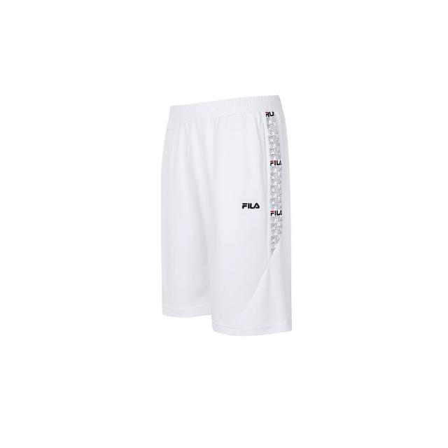 【FILA官方直營】男吸濕排汗短褲-白色(1SHY-1709-WT)