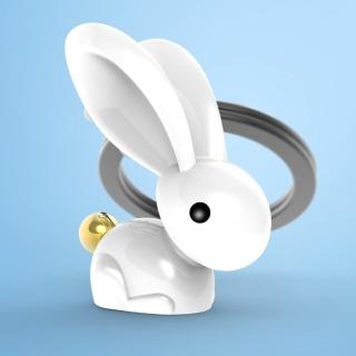 【Metalmorphose】MTM白兔造型質感鑰匙圈(買就送真皮鑰匙掛環)