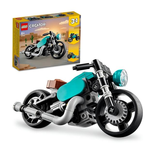 【LEGO 樂高】創意百變系列3合1 31135 復古摩托車(玩具零件兒童 