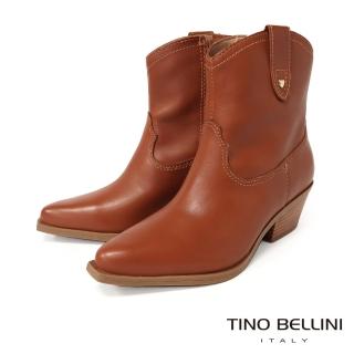 【TINO BELLINI 貝里尼】巴西進口帥氣牛仔靴FWNT038(大地褐)