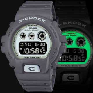 【CASIO 卡西歐】G-SHOCK 綠光系列手錶(DW-6900HD-8)