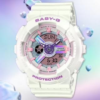 【CASIO 卡西歐】BABY-G 夢幻色調手錶(BA-110FH-7A)