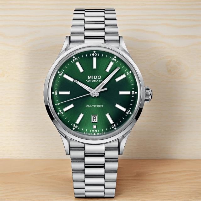 【MIDO 美度】官方授權 Multifort 經典傳承復古機械腕錶-40mm(M0404071109100)