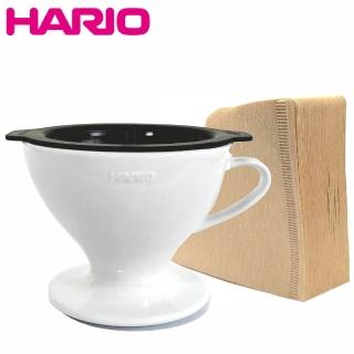 【HARIO】W60 1~4人份磁石濾杯濾網組(V60 風味進階版/加贈 濾紙110張)