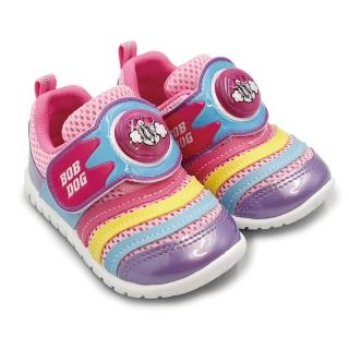 【樂樂童鞋】台灣製女童卡通電燈布鞋(巴布豆 運動鞋 童鞋 布鞋)