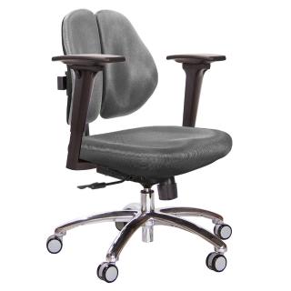 【GXG 吉加吉】低雙背 電腦椅 鋁腳/3D升降扶手(TW-2603 LU9)