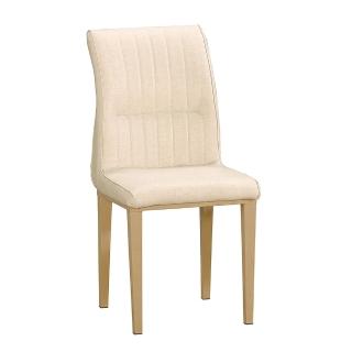 【H&D 東稻家居】白色皮餐椅/TJS1-05181