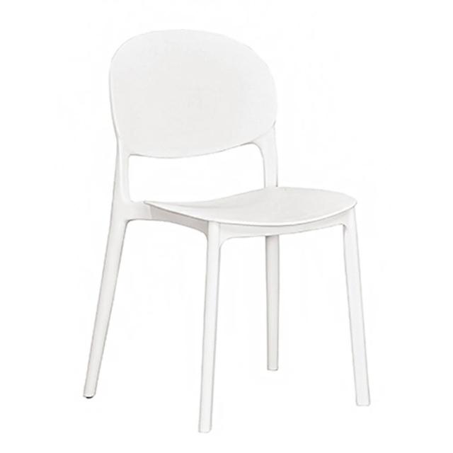 【H&D 東稻家居】白色餐椅/TJS1-07075(餐椅)
