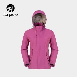 【La proie 萊博瑞】女款防潑水旅行風衣(深玫紅-CF1772001)