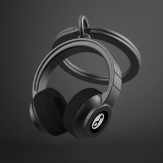 【Metalmorphose】MTM耳機造型質感鑰匙圈(買就送真皮鑰匙掛環)