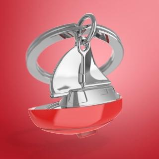 【Metalmorphose】MTM帆船造型質感鑰匙圈(買就送真皮鑰匙掛環)