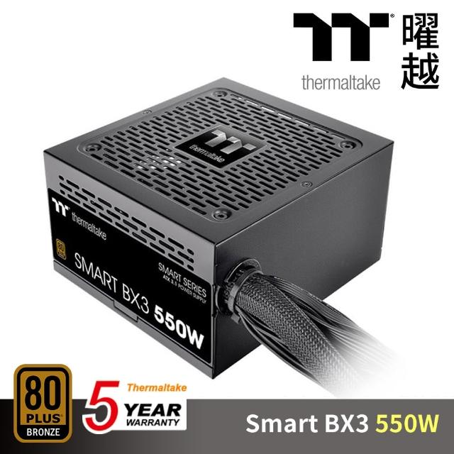 【Thermaltake 曜越】Smart BX3 550W 銅牌認證 電源供應器 ATX 3.1 五年保(PS-SPD-0550NNFABT-3)
