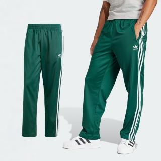 【adidas 愛迪達】長褲 Adicolor Pants 男款 綠 白 可調褲頭 拉鍊口袋 三條線 三葉草 褲子 愛迪達(IM9476)