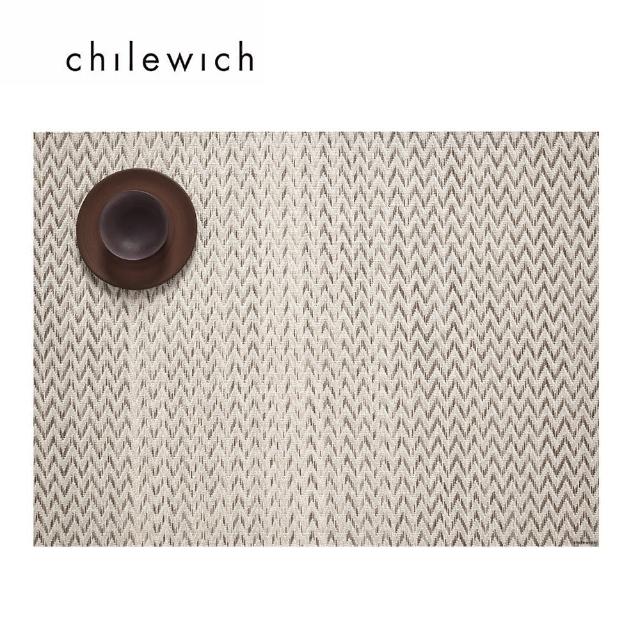 【Chilewich】斜紋漸層Quill系列-餐墊36X48CM(沙丘色/Sand)