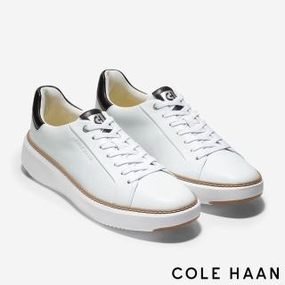 【Cole Haan】GP TOPSPIN SNEAKER 輕盈靈活 真皮休閒運動鞋 男鞋(白色-C34226)