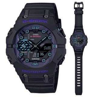 【CASIO 卡西歐】G-SHOCK 科幻世界 創新結構 雙顯腕錶46mm(GA-B001CBR-1A)