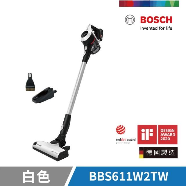 【BOSCH】Unlimited S6 輕量多功能手持無線吸塵器 白色單機(BBS611W2TW)
