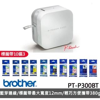 【brother】標籤帶任選x3★PT-P300BT 智慧型手機專用標籤機(2年保固組)