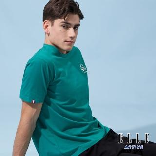 【ELLE ACTIVE】男款 圓領短袖T恤-綠色(EA24M2M1602#45)
