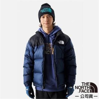 【The North Face】最強保暖 ICON_經典配色透氣鵝絨外套 700FP/羽絨衣夾克(3C8D-92A 藍 N)