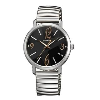 【ORIENT 東方錶】官方授權T2 黑色時尚 石英女腕錶-錶徑35mm(FQC0E003B)