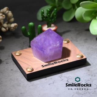 【SmileRocks 石麥】玻利維亞紫水晶柱 No.040780261(附SmilePad 6X9底板)
