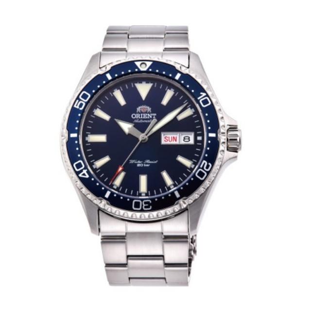 【ORIENT 東方錶】官方授權T2 200m潛水錶 鋼帶款 藍色-41.8mm(RA-AA0002L)