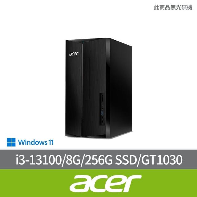 【Acer 宏碁】i3 GT1030獨顯電腦(TC-1780/i3-13100/8G/256G SSD/GT1030/W11)
