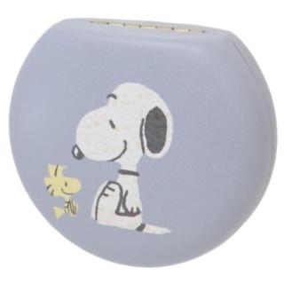 【小禮堂】Snoopy 史努比 圓形收納盒 - 藍朋友款(平輸品)