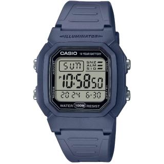 【CASIO 卡西歐】卡西歐電子錶 學生錶 藍色(W-800H-2A)