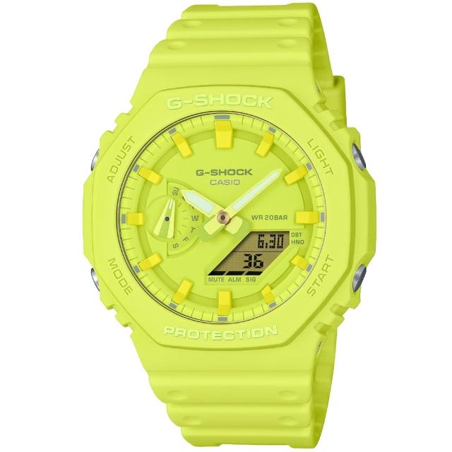 【CASIO 卡西歐】卡西歐G-SHOCK 農家橡樹電子錶-橄欖綠色(GA-2100-9A9 台灣公司貨)