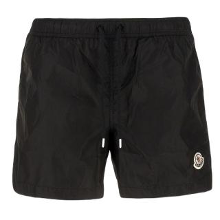【MONCLER】男款 品牌LOGO 海灘褲/泳褲-黑色(S號、L號、XL號)
