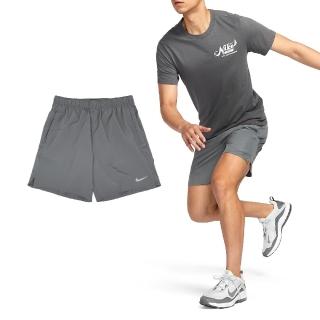 【NIKE 耐吉】短褲 Dri-FIT Challenger 男款 灰 銀 速乾 寬鬆 梭織 跑步 訓練 瑜珈 運動褲(DV9345-084)