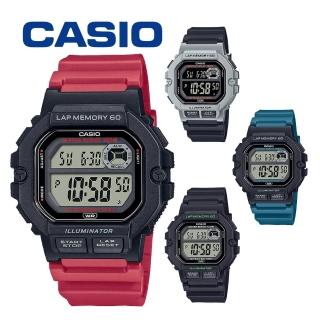 【CASIO 卡西歐】WANgT WS-1400H 復古風造型 數位 計時電子錶(休閒 運動 慢跑 跑步)