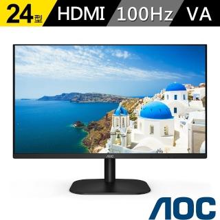 【AOC】24B2HM2 24型 VA 100Hz平面窄邊框螢幕(HDMI/1ms)