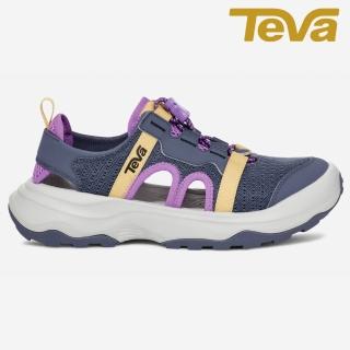 【TEVA】Out Flow CT 女 護趾水路機能涼鞋拖鞋/雨鞋/水鞋 福克斯通灰(TV1134364FOGR)