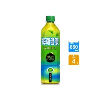 【每朝健康】雙纖綠茶650mlx4入/組