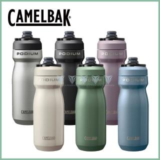 【CAMELBAK】530ml Podium 競速真空保冰單車水瓶(Camelbak / 全新設計 / 自行車水壺 / 真空保冰)