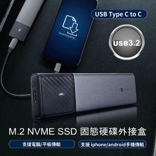 【小橘嚴選】M.2 NVME SSD 固態硬碟外接盒(USB3.2 Type C to C 精裝版 手機 平板 電腦皆可使用)