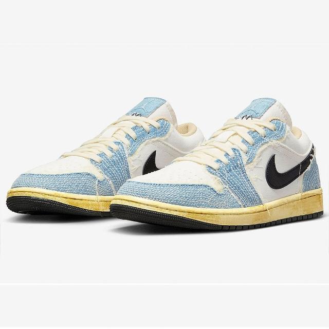 NIKE 耐吉】Air Jordan 1 Low SE WRMK Sashiko Denim 丹寧牛仔(FN7670