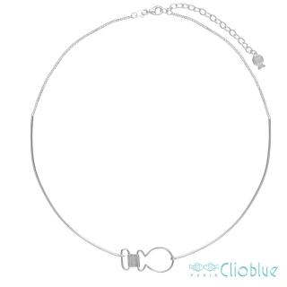 【CLIO BLUE】熱氣球影子魚項鍊(法國巴黎品牌/925純銀)